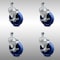 Service Caster 5 Inch SS Solid Polyurethane Wheel Swivel 1/2 Inch Threaded Stem Caster Set Brake SCC-SSTS20S514-SPUS-TLB-121315-4 - alternate 1